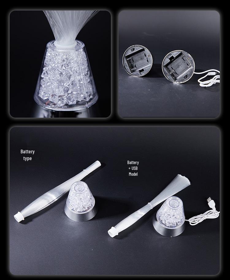 Color-Changing Fiber Optic Starry Sky Lanterns - Festival Light-Up Toy Decorations