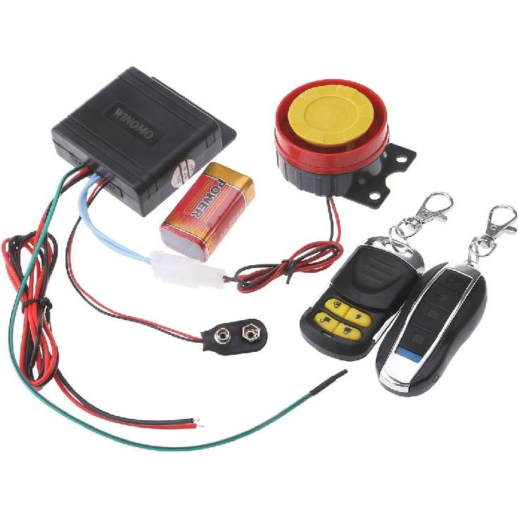 

Motorcycle Alarm System Anti Theft Security System with Double Remote Control 12v Universal