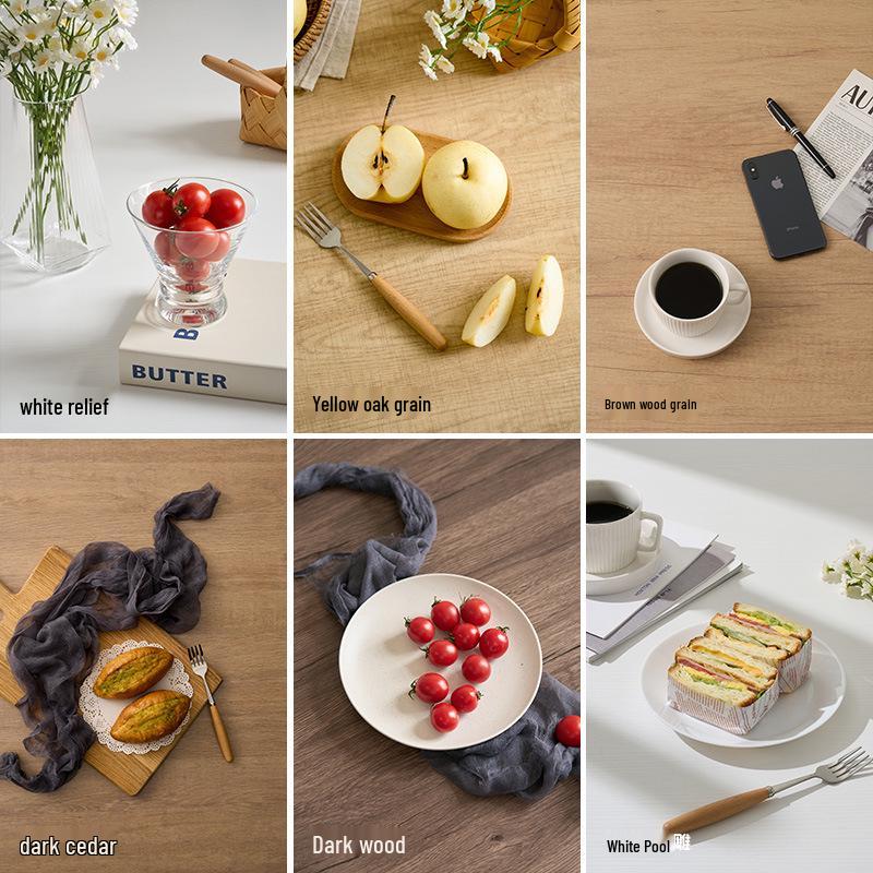 Wood Grain Embossed PVC Background Board for Photography