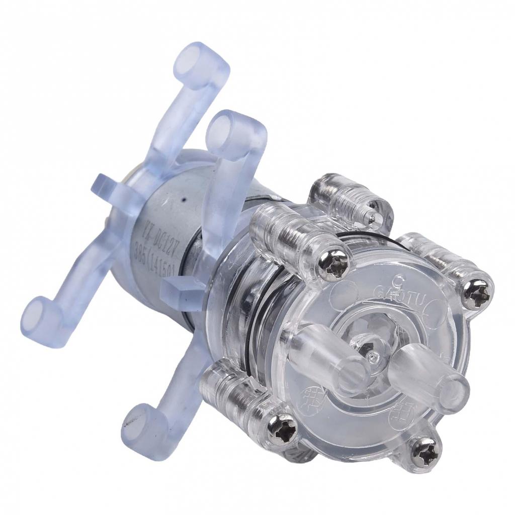 Plastics Diaphragm Pump Self Priming Silver Small Transparent