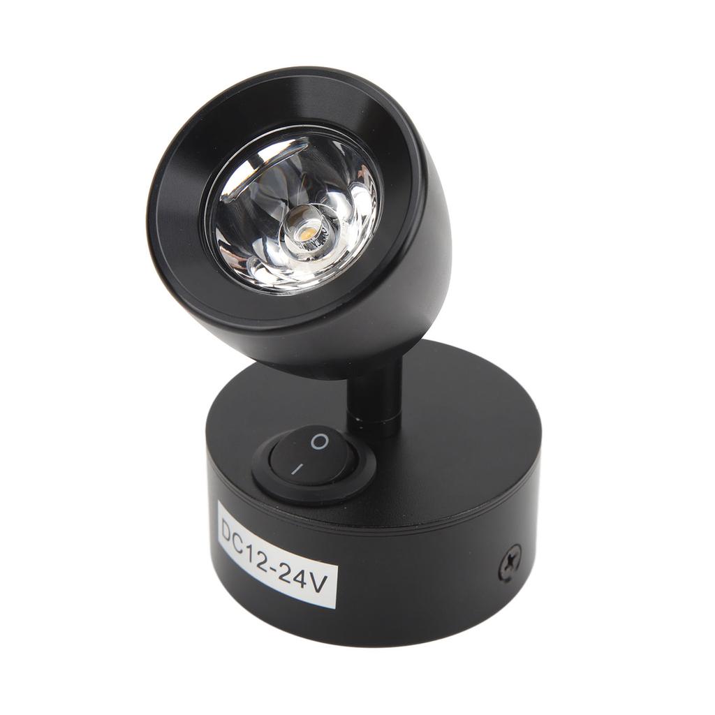 Reading Light DC12V to 24V High Brightness Warm White Light LED RV Bedside Lamp for Trucks Campers Trailers Ships Yachts