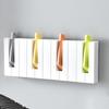 Wall Hook Piano Shape Storage Hook 45 Degree Foldable Hanging Hook for Clothes Hats Bags Keys Towels