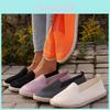 Stylish Comfortable Slip-on Flying Woven Casual Shoes For Women In Black Grey And Beige