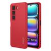 For Infinix Hot 50 5G Silicone Case Straight Edge Cell Phone Back Cover