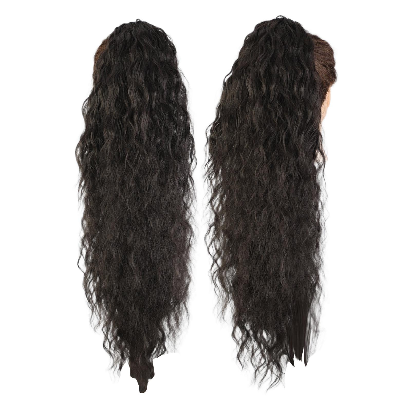 

Long Corn Shaped Hair Clip for Women Girls Water Ripple Curly Ponytail Wig Extension Hairstyling Accessory Gadget 1 Piece One Size