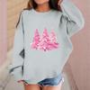 Children's Fashionable Casual Long-sleeved Loose Christmas Print Pullover Sweatshirt