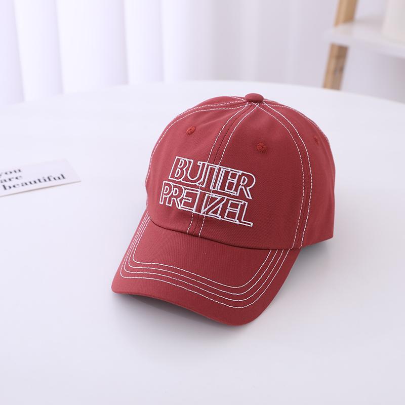 Casquette de baseball pour enfants Chapeaux de lettres brodés à double rangée