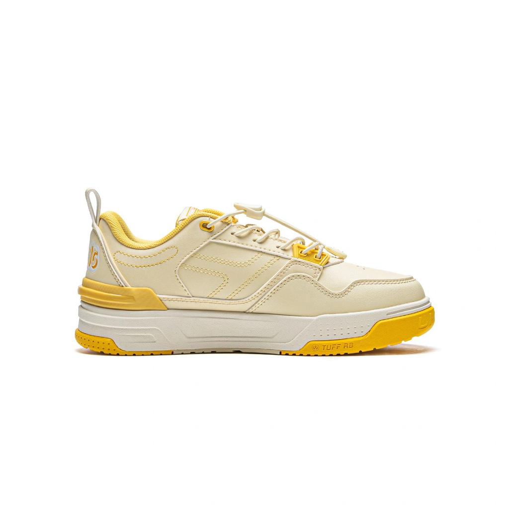 Li Ning Kids Skate 80S Sports Lifestyle Comfortable Soft Lightweight Support Low Top Casual Shoes Kids Casual Shoes Milk-Yellow YKCU124-16