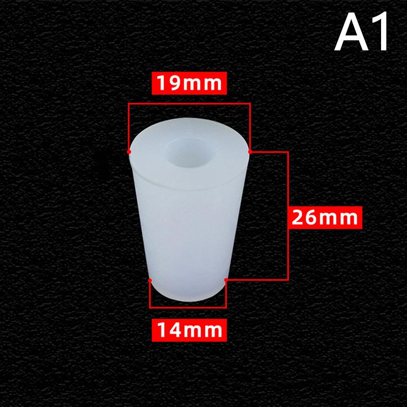 Korki do wina domowego browaru spożywczego Stożkowy silikonowy korek z pojedynczym otworem na zawór fermentacyjny, bulgotnik, zawór wydechowy fermentacyjny