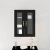 Wall Mounted Cabinet in Black Oak Look 69.5 x 34 x 90 cm