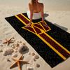 Redskins Football Club Design Microfiber Beach Towel, Lightweight And Quick-Dry, for Summer Travel, Beach Essential, Swimming Pool