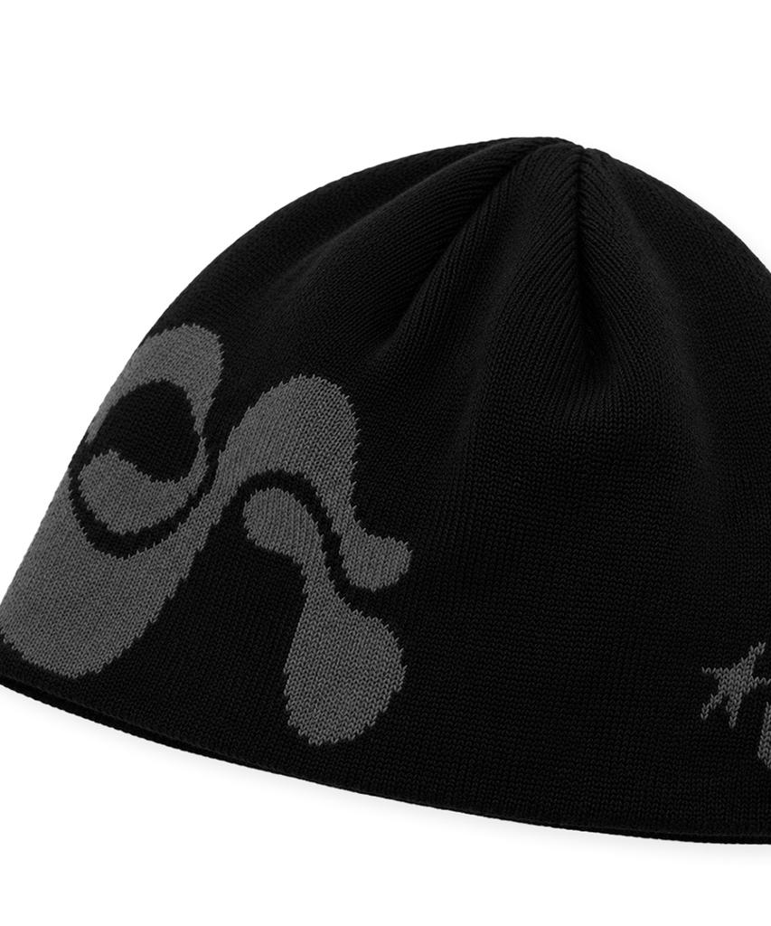 Eondeokeulling Undercling Logo Beanie (Black/Grey)