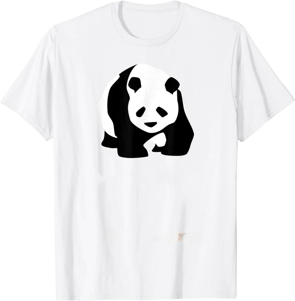 Chinese Writing Giant Panda Red China Hanzi Symbol Gift TShirt Men Clothing Tops Graphic T Shirts Streetwear Ropa Hombre