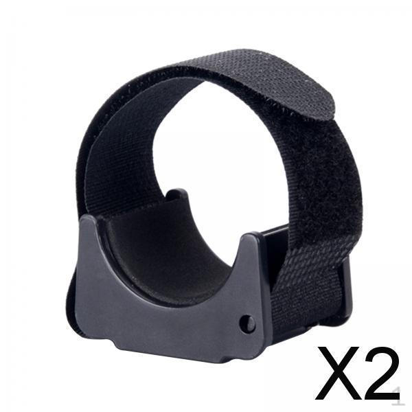 2x Flashlight Mount Clip Holder Bike Handlebar Grip Stand Tripod Easy Installation Brackets Fishing