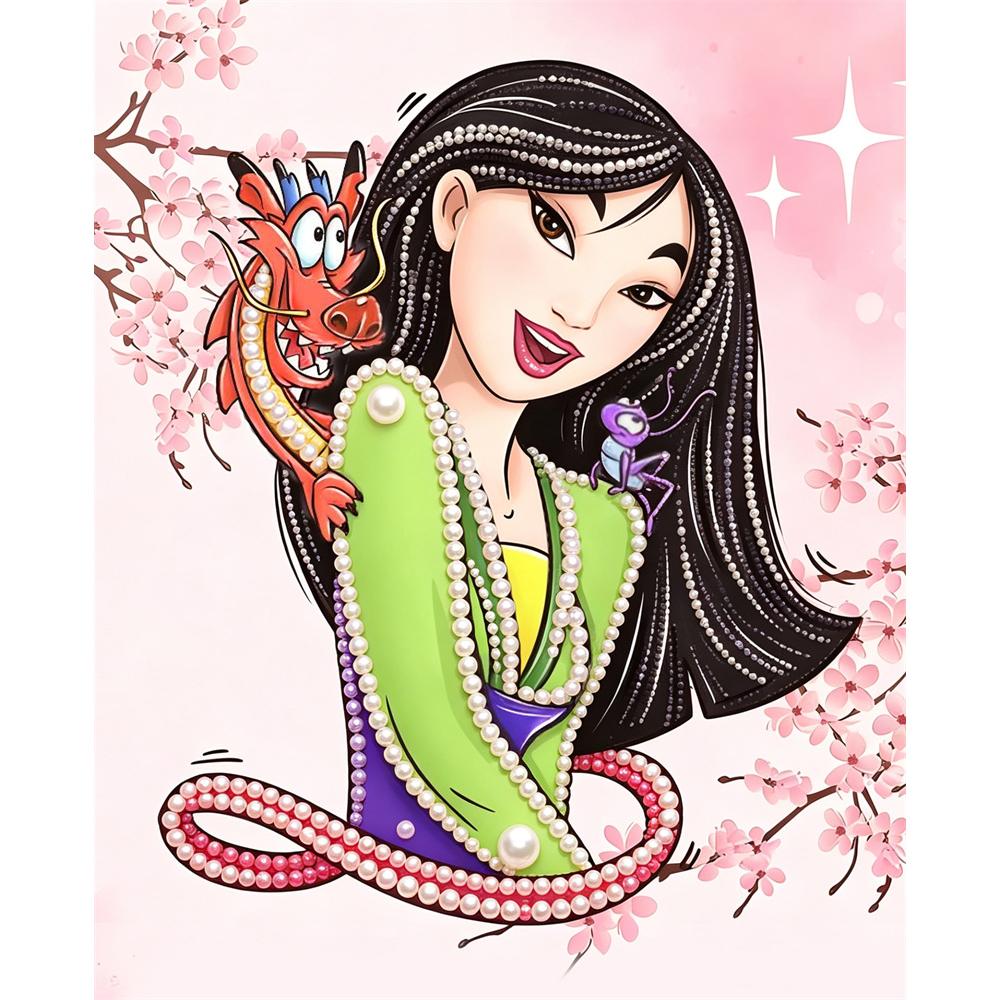 

Disney Pearl Painting Mulan Pearl Art Painting Kit Art Pearl Painting Kit Adult Beginner Gift Creative Home Wall Decor 30x40