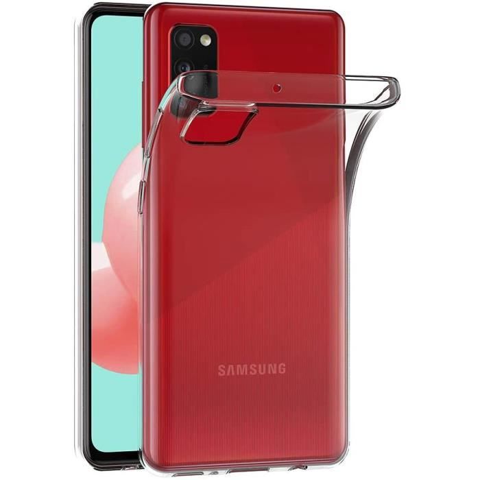 Coque - HONGWE - Samsung Galaxy A41 - Silicone - Transparente - Souple