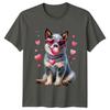 Valentines Day Dogs Holidays Unisexs TShirt Unisexs Tee Puppy Bubblegum Graphic