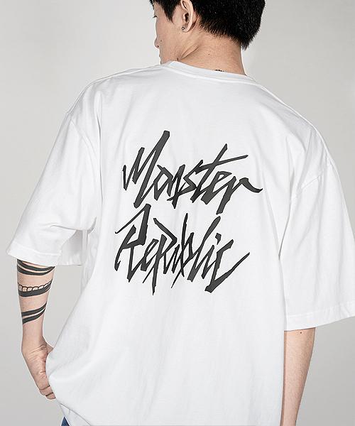MONSTER REPUBLIC Movement Logo Black T-Shirt White