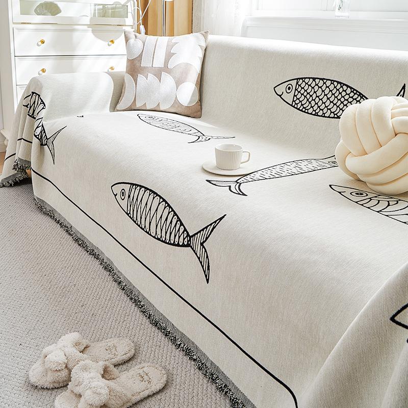 

Рушник для дивана з синелі Four Seasons Універсальний чохол для дивана «все включено» Пилозахисний чохол Цільний чохол для дивана Тканина проти подряпин 180*340cm