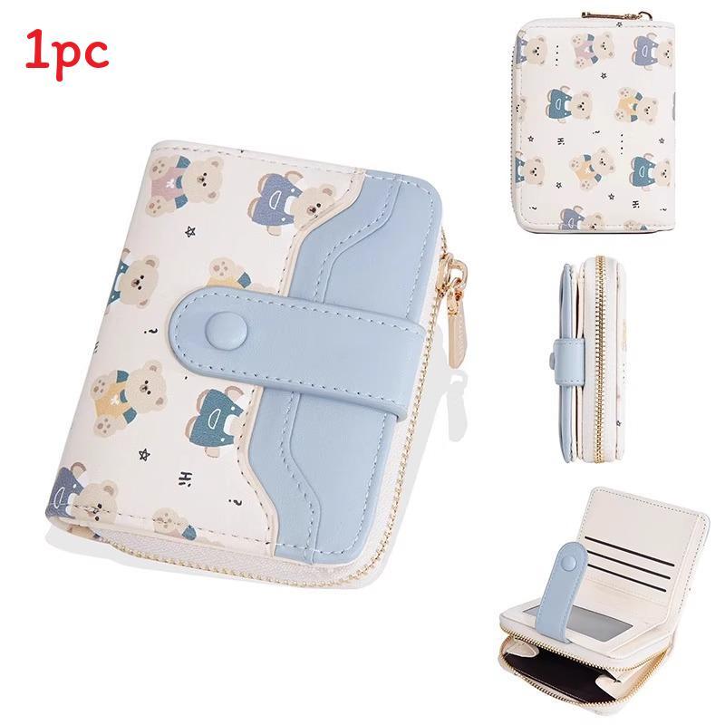 Pharaoh Egypt Cat Cartoon Short Wallet With Multiple Card Slots For Daily Use