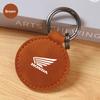 HOPDJ1 Motorcycle Keychain Leather Keyring Pendant For Honda CB400 CB650 FCBF CBR25ORR CRF SH3O0 NC75O  Pilot Jazz HRV Accessories