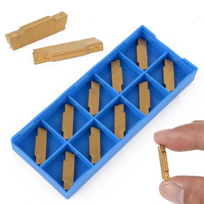 10ks MGMN300-M Zlaté karbidové destičky Čepele Soustruh Soustružnický Drážkovací nástroj