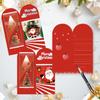 Creative Folding Cartoon Christmas Greeting Card Set With Envelopes And Stickers