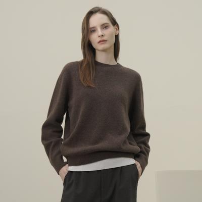 ACUD Round Neck Wool Knit _Brown