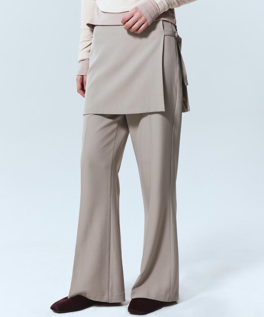 Nigaennikol Bootcut Lagen-Hosenrock_Beige