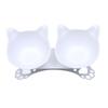 Double Elevated Cat Bowls Feeder Detachable Inclined Portable Drinking Bowl Water Dispenser