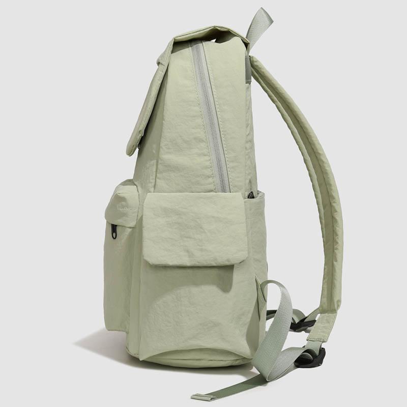 Solid Color Backpack Travel Outdoor Backpack Sports Student Schoolbag