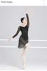 Women's Long Sleeve Square Neck Dancewear Ballet Latin Gymnastics Outfit