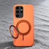 Samsung S26 Ultra Magnetic Carbon Fiber Phone Case with Rotating Stand