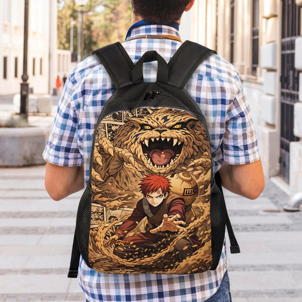 Uzumaki Gaara Kurama Shukaku Backpack Women Backpacks Polyester Kawaii High School Bags Outdoor Style High Quality Rucksack