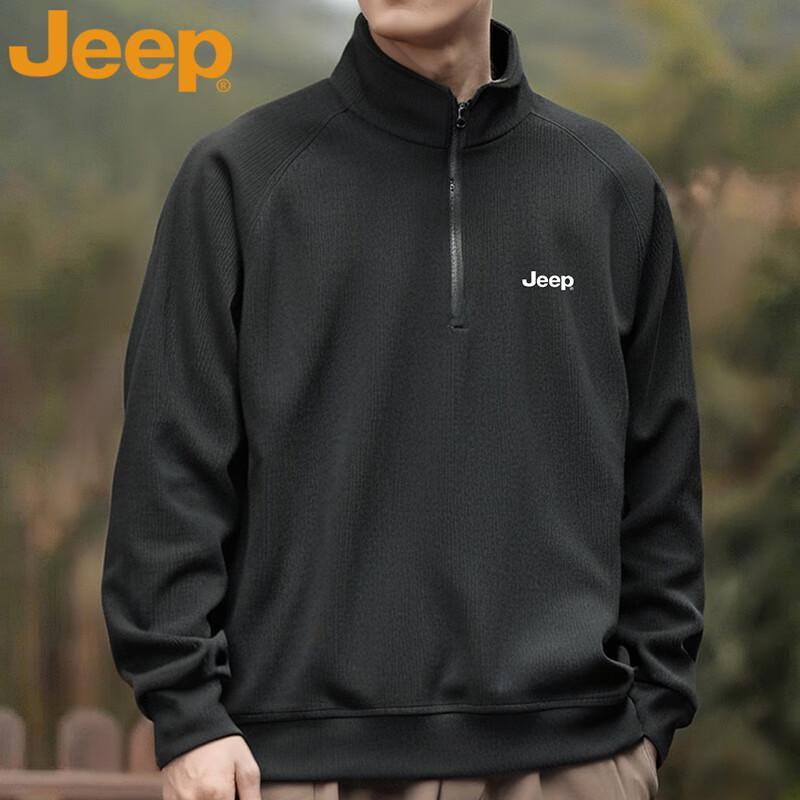 

JEEP Men s Half-Zip Pullover Sweatshirt 3XL