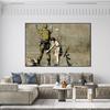 Banksy Retro Graffiti Malerei Druck Abstrakte Wand Kunst Leinwand Poster Lustige Ironisch Bild für Wohnzimmer Home Decor Cuadros