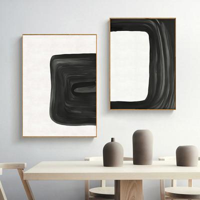 Modern Black and White Abstract Minimalist Wall Art Nordic Decorative Prints Poster Canvas Painting Picture Room Decor Aesthetic