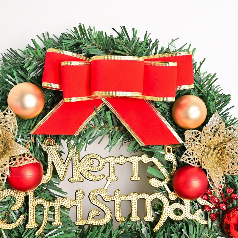 30cm Diameter Christmas Decoration Wreath Plastic Material Home Decoration Rattan Circle Home Decor Pendant