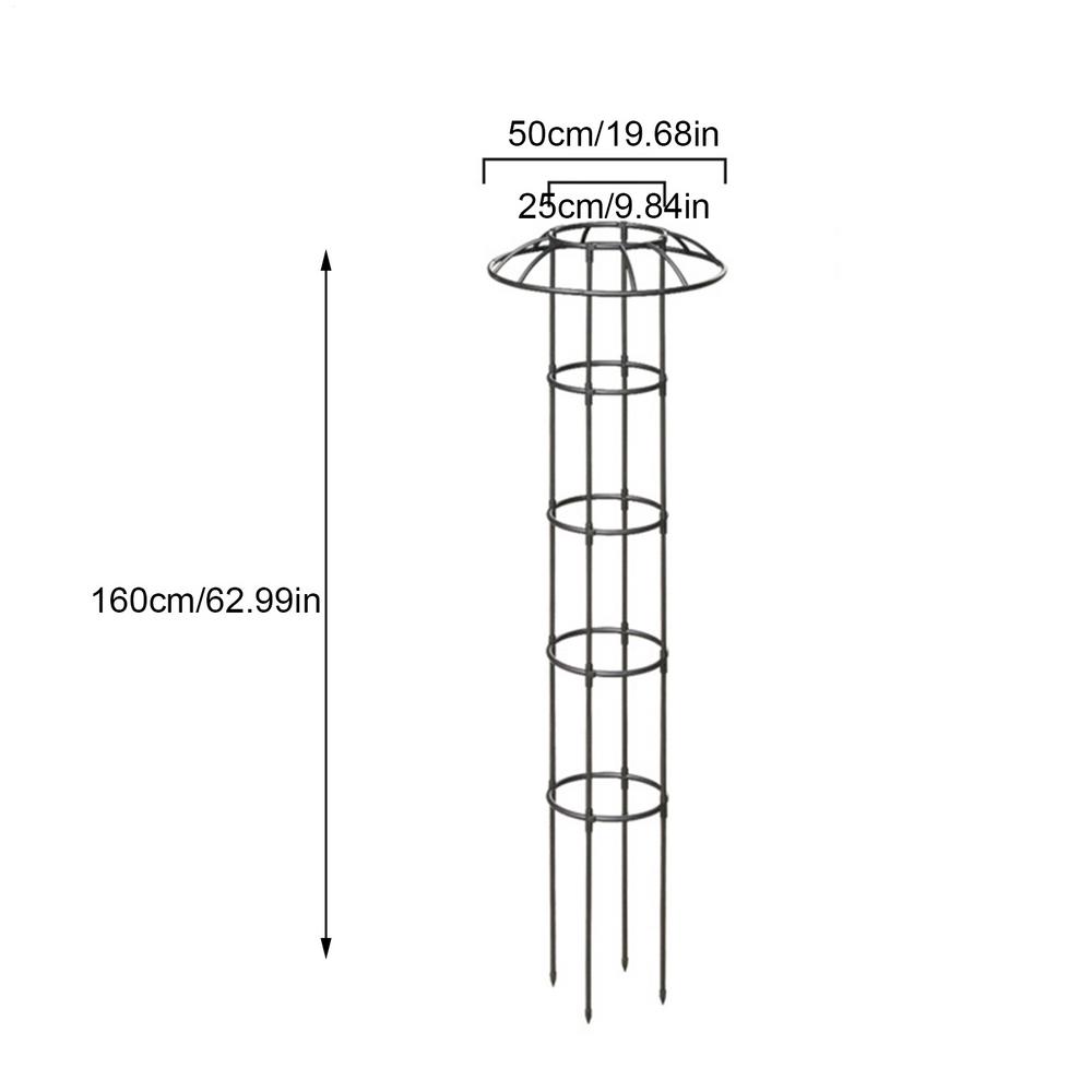Umbrella Frame Climbing Vine Frame Rose Iron Wire Tower Frame Garden Grid Frame Decorative Vertical Climbing Plants Support