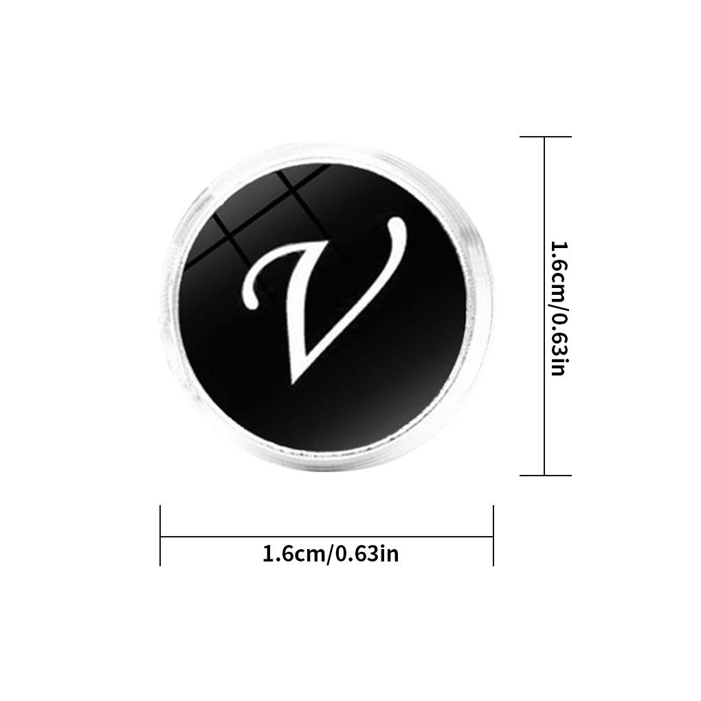 1 Paire Bouton de Manchette Lettre Mariage Formel Initial Alphabet Acier Inoxydable Bouton de Manchette