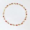 Copper Zircon Zircon Necklace Light Luxury Crystal Leaf Necklace Rose Flower Necklace  Weddings