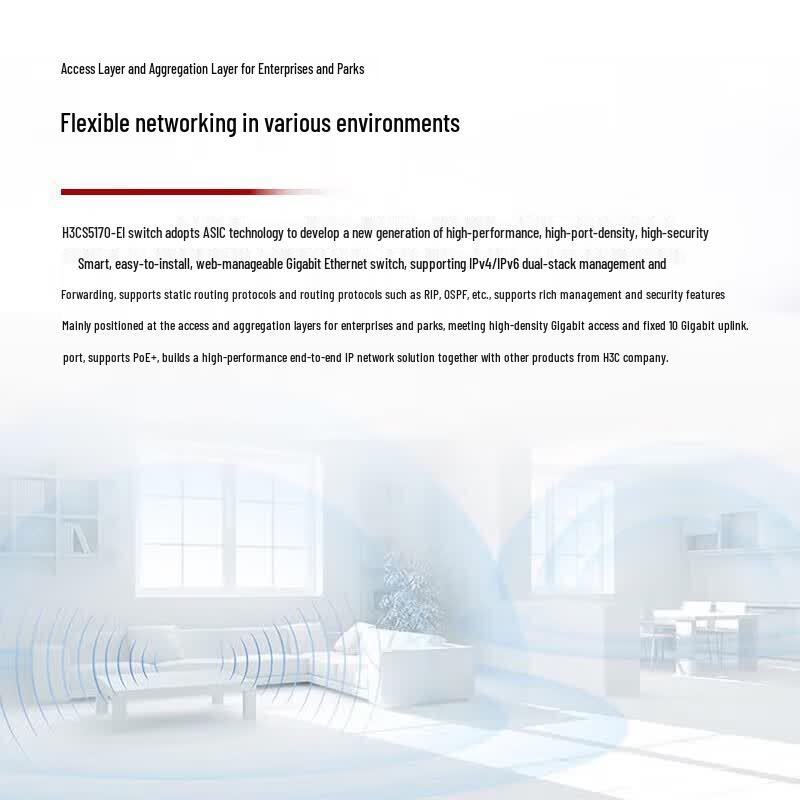 H3C S5170-36F-EI Gigabit Fiber Switch with 10G Uplink
