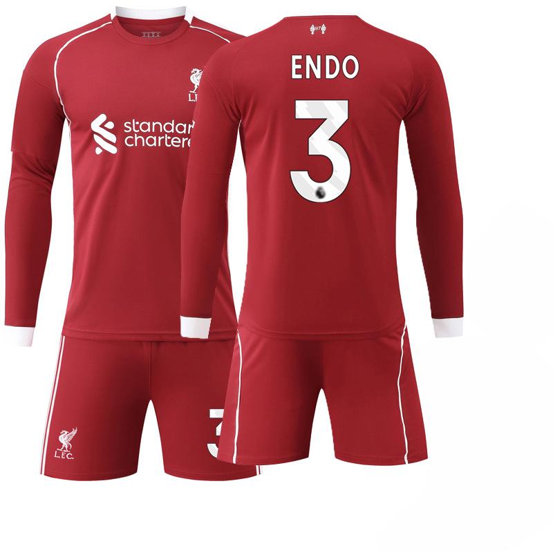 Football Jersey No. 9 11 Jersey Soboqiu Long-Sleeved Set Winter Liverpool Home 22