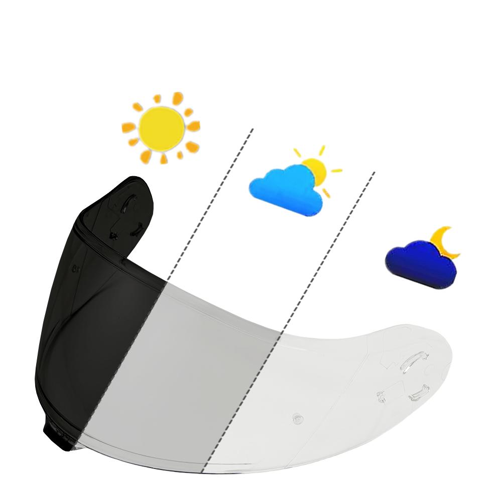 Helmet Visor for SHOEI Neotec3 Face Shield Sunscreen Lentes Para Casco De Moto Windproof Interchangeable Visière Replacement