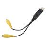 USB to CVBS Video Output Adapter HD Video Easy to Use USB to RCA Interface Cable Adapter for Vehicle