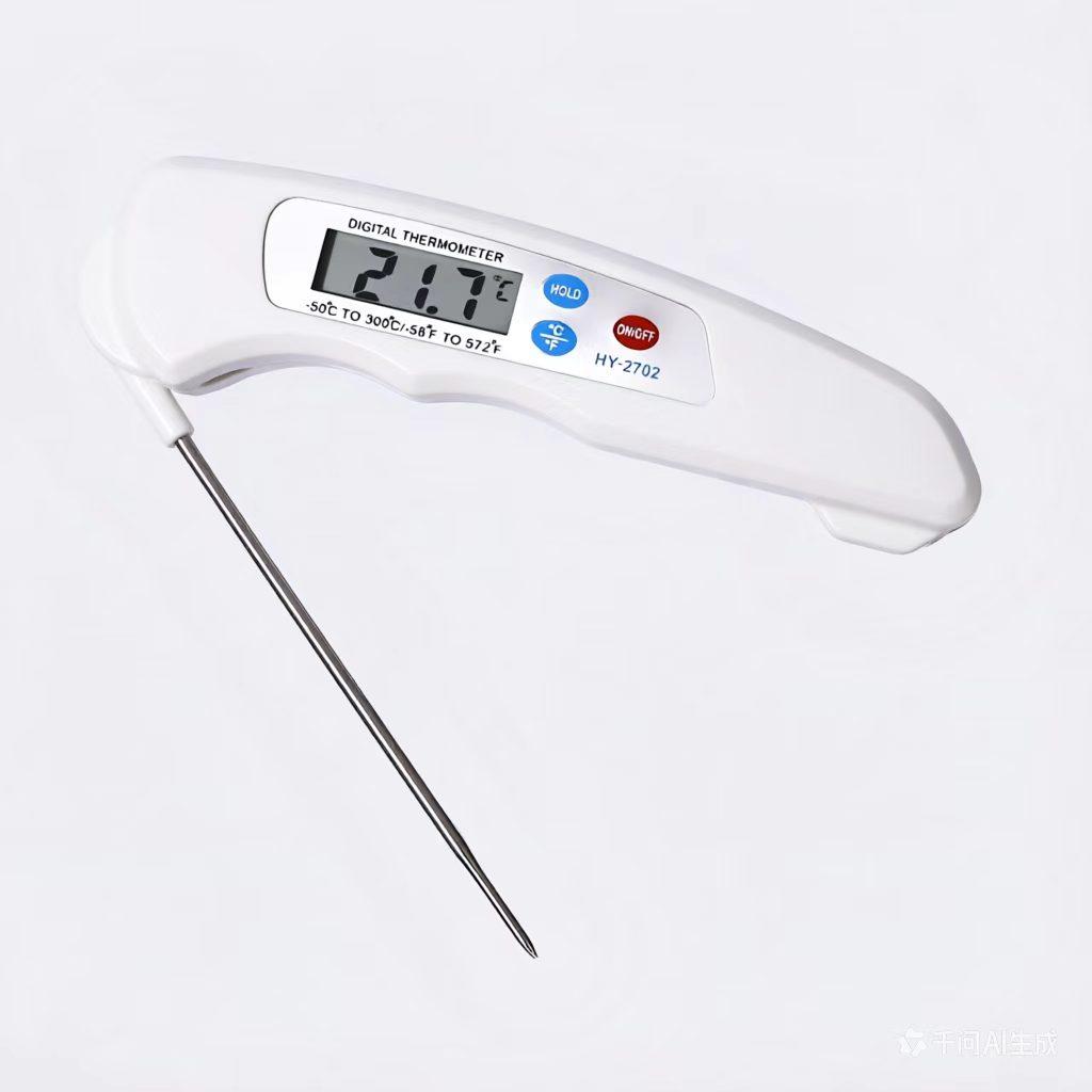 Tragbares Lebensmittelthermometer Staubdicht Faltbar Elektronisches Lebensmittelthermometer für Küche BBQ Backen Öl Fleisch Wasser Ofen Küchenwerkzeuge