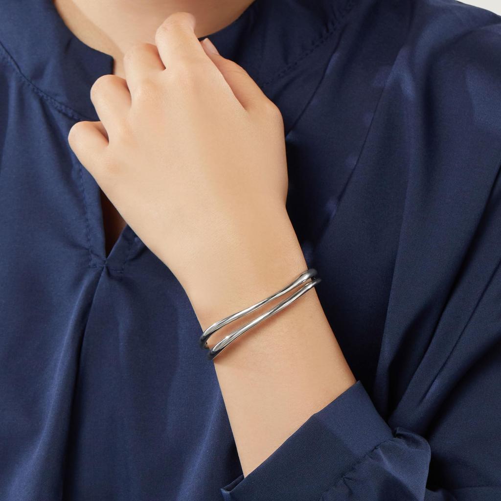 Kuma Bangle Silver Pasta by Kengo Kuma KMSB0029LSSI [Vendome Aoyama] [Official] [Kengo + MA,YU]