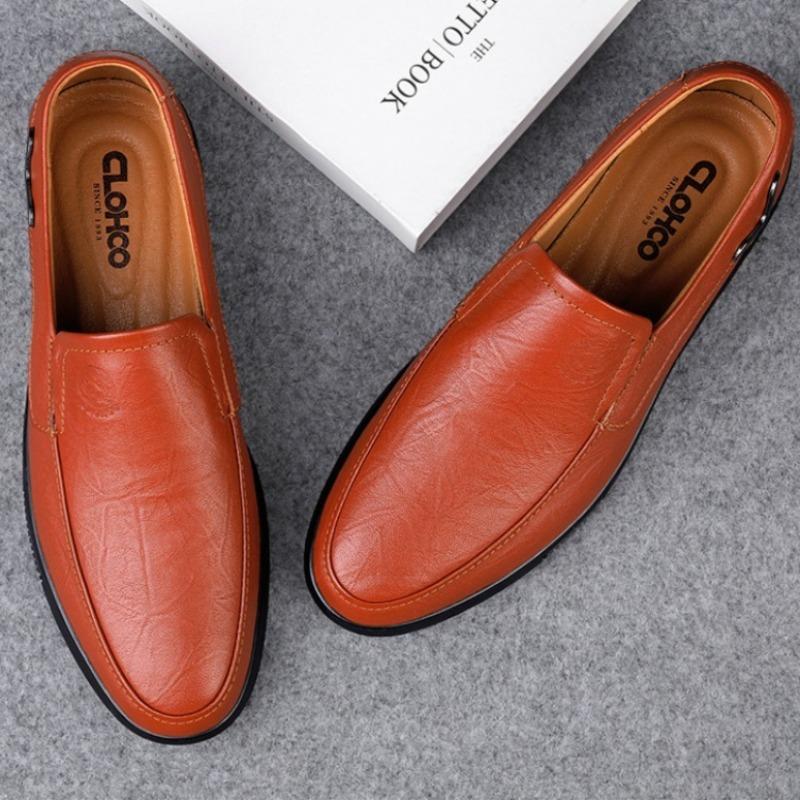 Fashion High Quality Men's Business Casual Leather Shoes Breathable Comfortable Shoes Popular Classic Dress Shoes Men Zapatos De Hombre