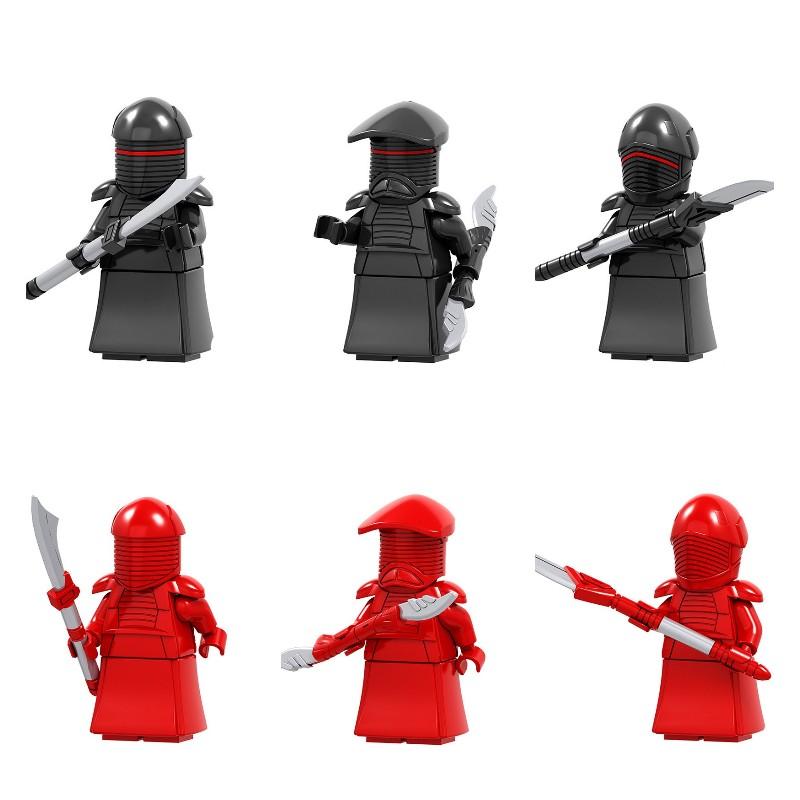 Red War Star Black Clone Trooper Building Blocks Figure Boy Decoration Present