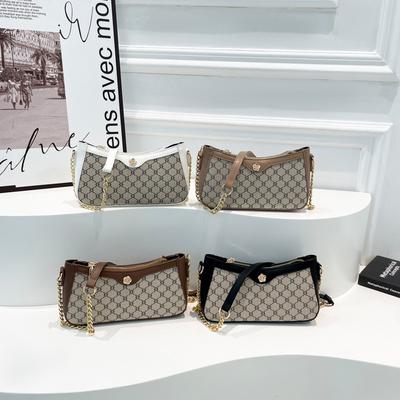 New Textured Underarm Bag Simple Fashion Versatile Handbag Exquisite Casual Shoulder Bag